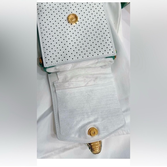 Bulgari Perforated White and Green Mini Bag - Picture 9 of 16